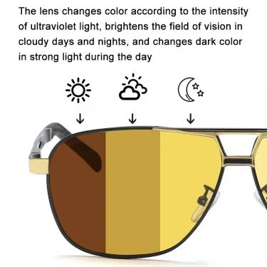 Trendy Square Polarized Photochromic Sunglasses Luxury Women Men Pilot Shades Sun Glasses Outdoor Anti-UV Driving Oculos De Sol 4