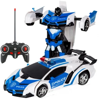 1/18 Rc Transformer Car 2 in 1 Transformation Robots Models Remote Control Car Racing Toy Fighting Toy Gift Boys Birthday Toy 2