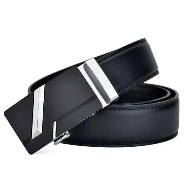LONG Plus Large Size 130 140 150 160 170 cm Belt Men High Quality PU Leather Belt for Men Strap Metal Automatic Buckle 3