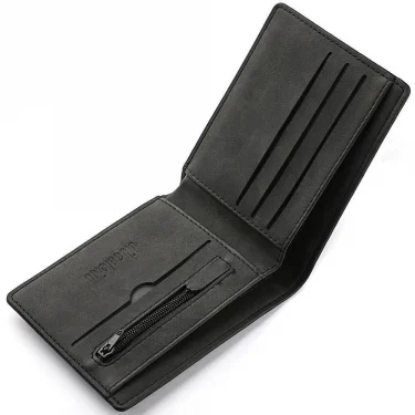 Multi-card Slot Men Wallet Fashion Folding Large-capacity Coin Purse PU Leather Short Purse 1