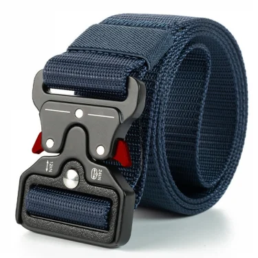 Red Ears Plastic buckle tactical belt men's multifunctional military fan canvas belt outdoor faux nylon training waist belt 3