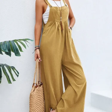 Women Loose Fit Fashion Overalls Wide Leg Baggy Bib Overalls Jumpsuit Dungarees Summer Jumpsuit Casual Elegant Overalls Summer 6