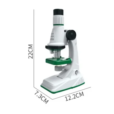Children Microscope Kit 200x 600x 1200x Biological Science Stem Toy School Home Educational Pocket Microscope with LED Light 6