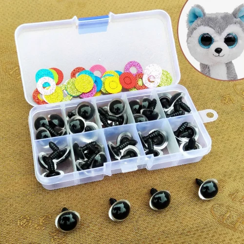 16mm Safety Plastic Colorful Doll Eyes For Toy Crochet Stuffed Animals Dolls Crafty Amigurumi Eyes For Toy Plush Accessories 1