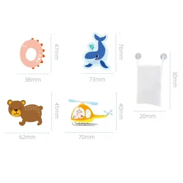 Baby Bath Toys Foam Animals Cognitive Floating Toy Educational Toy EVA Paste Puzzle Toys Bathtub Traffic Baby Bathroom Toys 6
