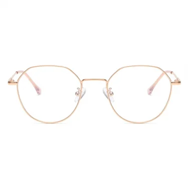 Metal Round Anti Blue Light Glasses Women Men Classic Square Eyeglasses Frames Transparent Computer Glasses Oculos Feminino 3