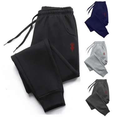 Print Mens Trousers Autumn And Winter Casual Pants Jogging Fitness Workout Running Pants Fashion Comfortable 4 Colors Sweatpants 1