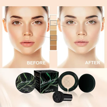 Magic Foundation Mushroom Head Air Cushion CC Cream Face Concealer Moisturizing Waterproof Foundation Base Makeup Cosmetics 4