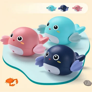 Bath toys, cute little whales. No battery clockwork. Great for kids to play in the bathtub 6