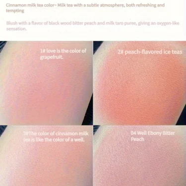 Dual Gradient Blush Highlights Natural Nude Makeup Brightening Cheek Purple Blue Female Niche Brand 2024 New 5