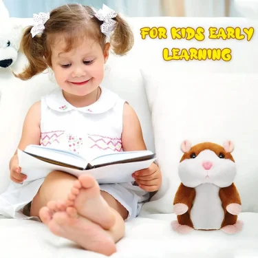 Learn To Imitate Talking Little Hamster Animal Plush Funny Toy Talking Nod Hamster Doll Soothing Crying Baby Toy Kids Gift 2
