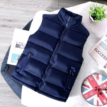 White Vest Jacket Men Slim Fit Stand Collar Sleeveless Puffer Jackets Spring Autumn Casual Waistcoat Men Warm Coat Trends