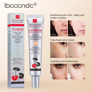 45ml Color Correcting CC Cream Facial Centella Asiatica Repair BB Cream Natural Concealer Whitening Liquid Foundation Cosmetics 1
