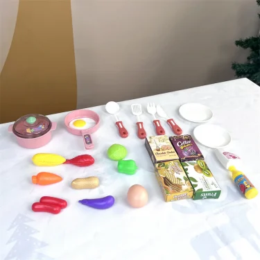 Simulated Kitchen Toys Kitchenware Lighting and Sounds Cooking Game Set Children Fun Educational Toy Educational Toy 5