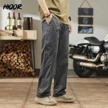 Men Cargo Pants Spring New In Straight Tube Outdoor Work Workwear Hombre Baggy Casual Pant Y2k Male Trousers For Men 3