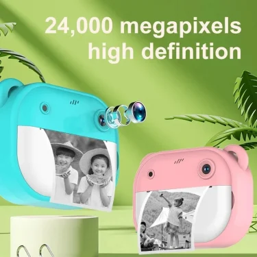 Children Digital Camera Instant Print for Kids Thermal Print Camera Instant Photo Printing Camera Video Toys+32G Memory Card 6