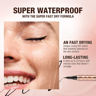 O.TWO.O Black Liquid Eyeliner Eye Make Up Super Waterproof Long Lasting Eye Liner Easy to Wear Eyes Makeup Cosmetics Tools 4