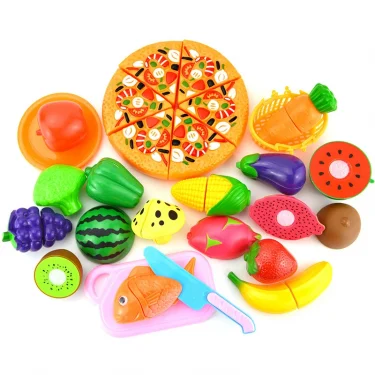 Children Pretend Goodies Play Simulated Kitchen Toys Plastic Cutting Food Kids Toy Object Cognition Boys Girl Birthday Gifts TMZ 4