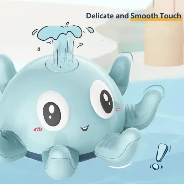 Baby Bath Toys Electric Octopus Automatic Sprinkler Bathtub Toy ​Swim Pool Bathing Toys with Music LED Light For Kids Gift 2