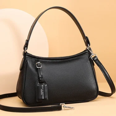 Designer Genuine Leather Tote Luxury Cowhide Crossbody Bag For Women High Capacity Handbags Female Shoulder Messenger Bags 1