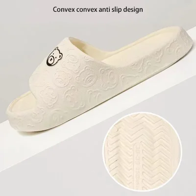 EVA Summer Women Fashion Cute Outdoor Non-Slip Rubber Slippers Indoor Soft Sole Couple Graffiti Sandals 2