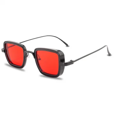 Steampunk Style Square Sunglasses Classic Gothic Men Women Brand Designer Square AlloyFrame Colorful Lens Goggles Sun Glasses 5