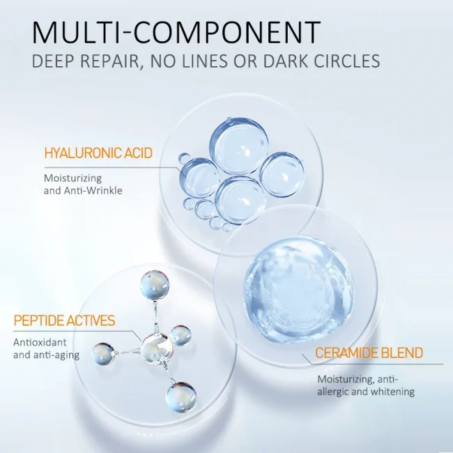 AUQUEST Peptide Eye Cream Eye Bags Dark Circles Removal Moisturizing Hydrating Serum Lifting Eye Skin Care Beauty Cosmetics 5