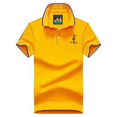 polo shirt men summer new high quality cotton mens Short sleeve Solid color embroidery Business casual polo shirt size M-4XL8631 4