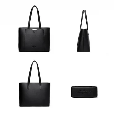 Genuine Brand Soft Leather Hand Bags Big Handbags Women Shoulder Bags for Laptop Luxury Designer Tote Shopping Top Handle Bag 5