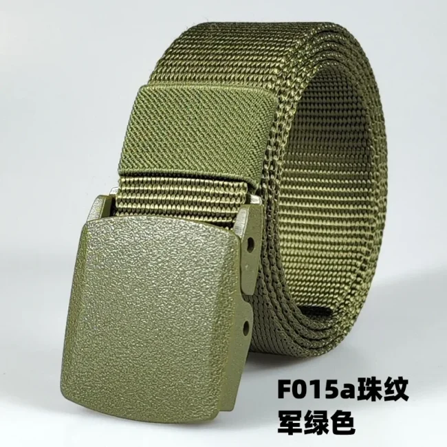Men's Belt Outdoor Casual Canvas Belt nonmetal Free Training Nylon Tactical Belt With Pants Jeans Sports Belts For Men Women 5