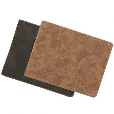 High Quality Fashion Mini Men's Luxury Business Wallet Card Holder Man Purse Coin Bag Zipper Gift For Men 2