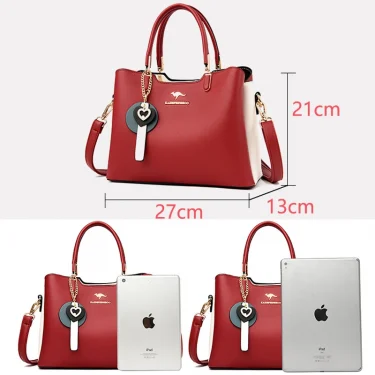 Brand Women's Shoulder Bags New 3-Layer Large Capacity Tote Bag High Quality Leather Women Handbag Luxury Designer Handbags 4