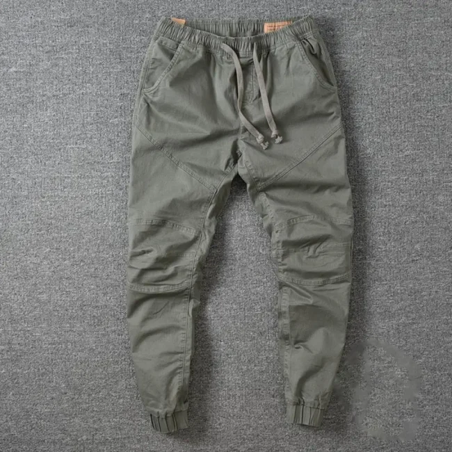 Stylish Joggers Pants Sporty Pure Color Slim Pants Solid Color Male Men Cargo Pants Men Clothes 6