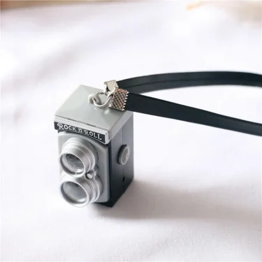 Newborn Photography Props Mini Camera 1/12 Dollhouse Miniature Vintage Retro Camera Toy Babies Accessories 5
