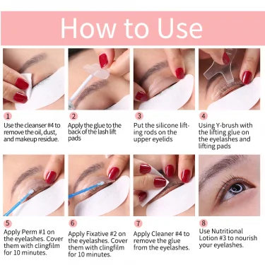 Dropshipping ICONSIGN Lash Lift Kit Lifiting Eyelash Eyelash Enhancer Eyelash Lifting Kit Lash Perm Eye Makeup Can Do Your Logo 6