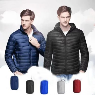 Autumn Winter White Duck Down Jacket Men Light Weight Warm Waterproof Casual Outdoor Portable Male Puffer Coats