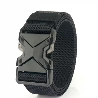 Red Ears Plastic buckle tactical belt men's multifunctional military fan canvas belt outdoor faux nylon training waist belt 6