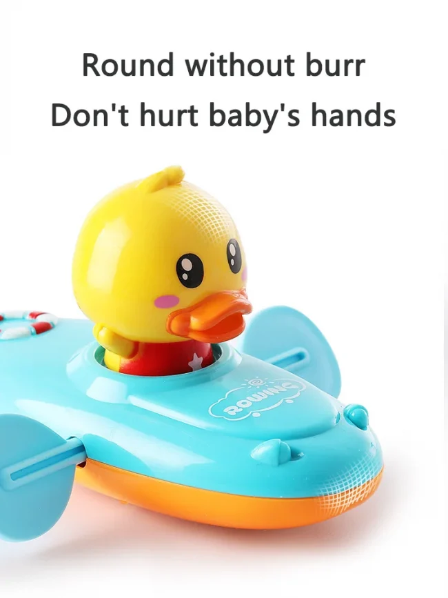 1 Pc Baby Bath Toys Little Yellow Duck Kayak Toy Swimming Pool Bathroom Toy Игрушки Для Детей Іграшки Для Вани Patito De Hule 5