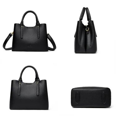Fashion Handbags for Women Classic Leather Hand Bags Luxury Shoulder Bags Designer Large Tote Ladies Crossbody Bag Female Sac 3