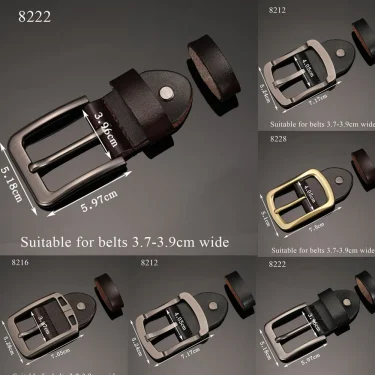 New Men's Belts Head Buckle Leather Craft Waistband Buckels Accessories Fashion Replacement Pin Belt Head Accessories Handmade 1