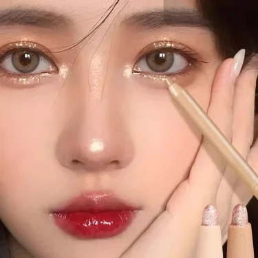 Shiny Lying Silkworm Eyeliner Pencil Glitter Nature Brightens Highlighter Eyeliner Eyeshadow Pen Long-lasting Eye Korean Makeup 3