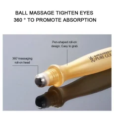 24K Gold Bright Eye Roller Eye Cream Hydrating Moisturizing Eye Serum Eye Care Dark Circles Removal Anti Eye Bags 15ml L2P8 3