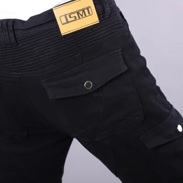 Classic Mens Motorcycle Jeans Outdoor Riding Pants With Protective Gear Moto Jeans Knee Pads Removable Motorbike Trousers 5