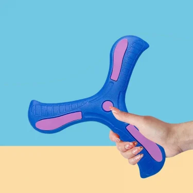 Children Boomerang Soft Three-leaf Cross Adult-kids Interactive Outdoor Toy Early Education Puzzle Decompression Gift 2