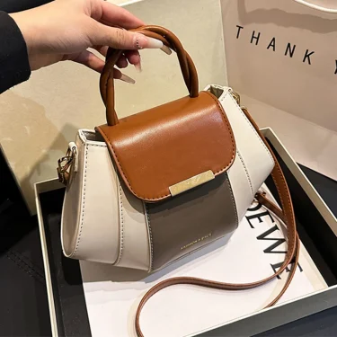 High Quality Soft Leather Handbag Women Luxury Purses Female Bag Designer Patchwork Ladies Shoulder Crossbody Bag Sac A Main New 1