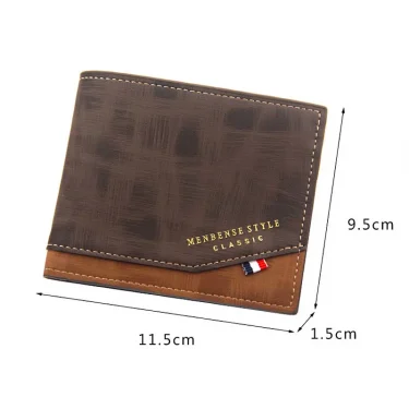 Free Name Engraving Men Wallets Slim Coin Pocket Photo Holder New Short Small Male Wallet Card Holder Frosted Leather Men Purses 3