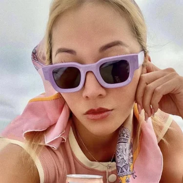RUOBO Brand Designer Rectangle Framed Sunglasses Hip Hop Punk Polarized Retro Lady Fashion Outdoor Sun Glasses Oculos De Sol 3