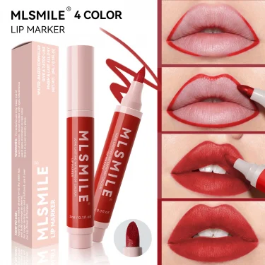 Nude Brown Matte Lipstick Marker Pen Solid Lip Gloss Waterproof Long Lasting Lipstick Pencil Lip Liner Pen Lips Makeup Cosmetics 2