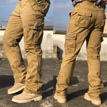 Men's Fashion Work Pants Outdoor Wear-resistant Mountaineering Trousers Work Clothes Street Fashion Cargo Pants 3