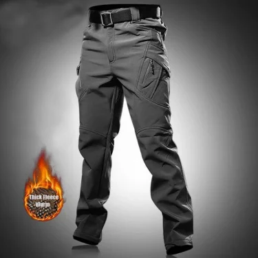 Men's City Gargo Winter Tactical SharkSkin Jackets Hiking Pants Fishing Climbing Trekking Casual Hunting Camping Trousers M-5XL 1